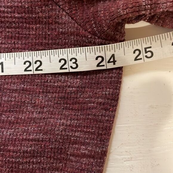 XL Ike Behar Chile Garnet over-dye long sleeve 1/4 zip pullover sweater - Picture 11 of 13